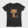 Angry Cat Sublimation Clipart 95807296, Tricou Femei