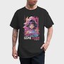 Anime Glitch Vaporwave, Tricou Barbati (Unisex)