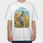 Hiking Man, Tricou Oversize Barbati (Unisex)
