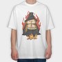 Hedgehog Halloween, Tricou Oversize Barbati (Unisex)