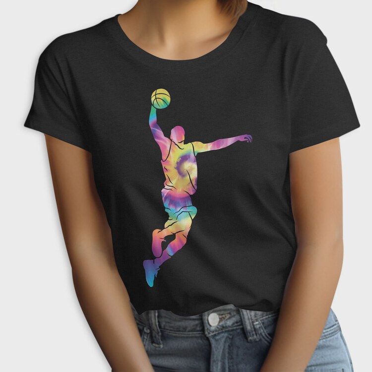 Tye Dye Basketball Player, Tricou Femei