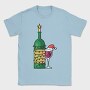 Christmas Wine Glass, Tricou Barbati (Unisex)