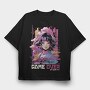 Anime Glitch Vaporwave, Tricou Oversize Barbati (Unisex)