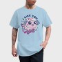 Wholesome Axolotl I Like You A Lot Quote, Tricou Barbati (Unisex)