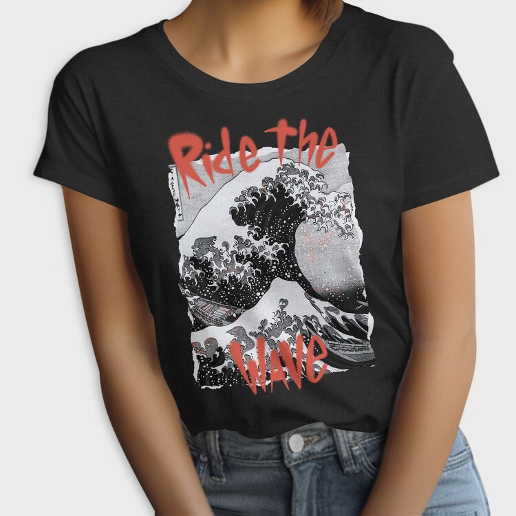 Ride The Wave Art, Tricou Femei