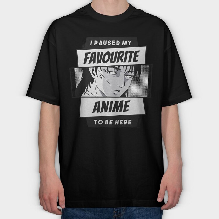 Anime Hobby, Tricou Oversize Barbati (Unisex)
