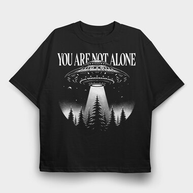 Ufo Abduction In The Forest, Tricou Oversize Barbati (Unisex)