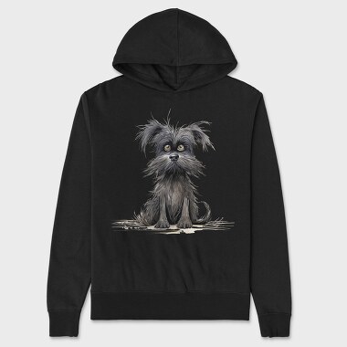 Affenpinscher Face, Hanorac Oversize Barbati (Unisex)