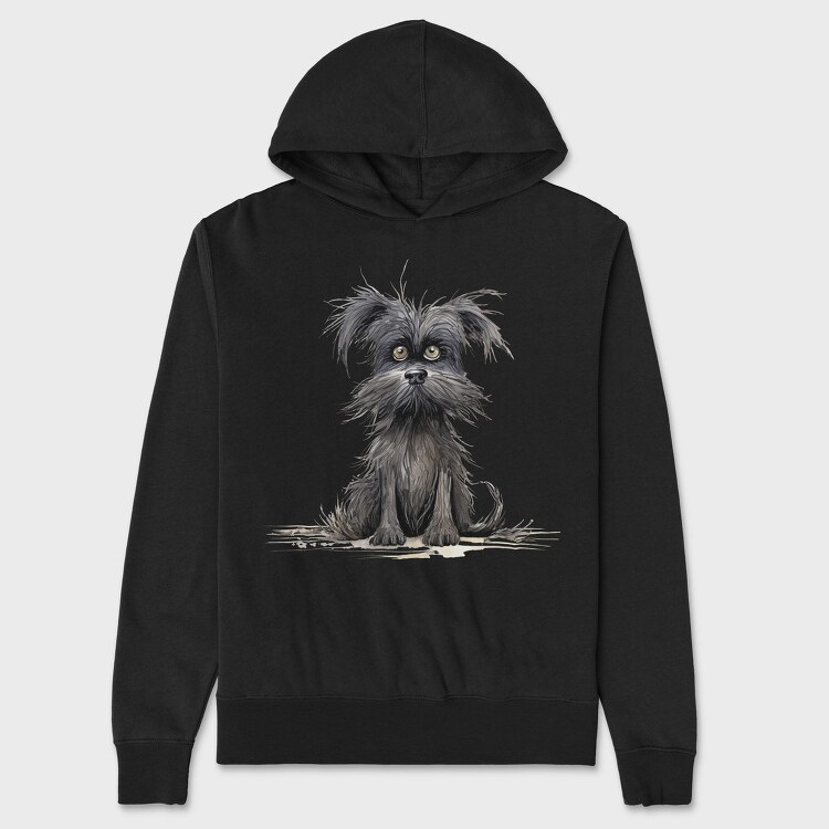 Affenpinscher Face, Hanorac Oversize Barbati (Unisex)