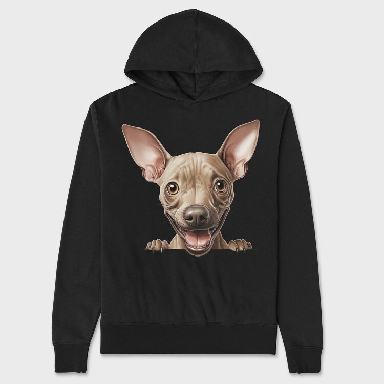 American Hairless Terrier, Hanorac Oversize Barbati (Unisex)