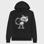 Angry Cat Sublimation, Hanorac Oversize Barbati (Unisex)