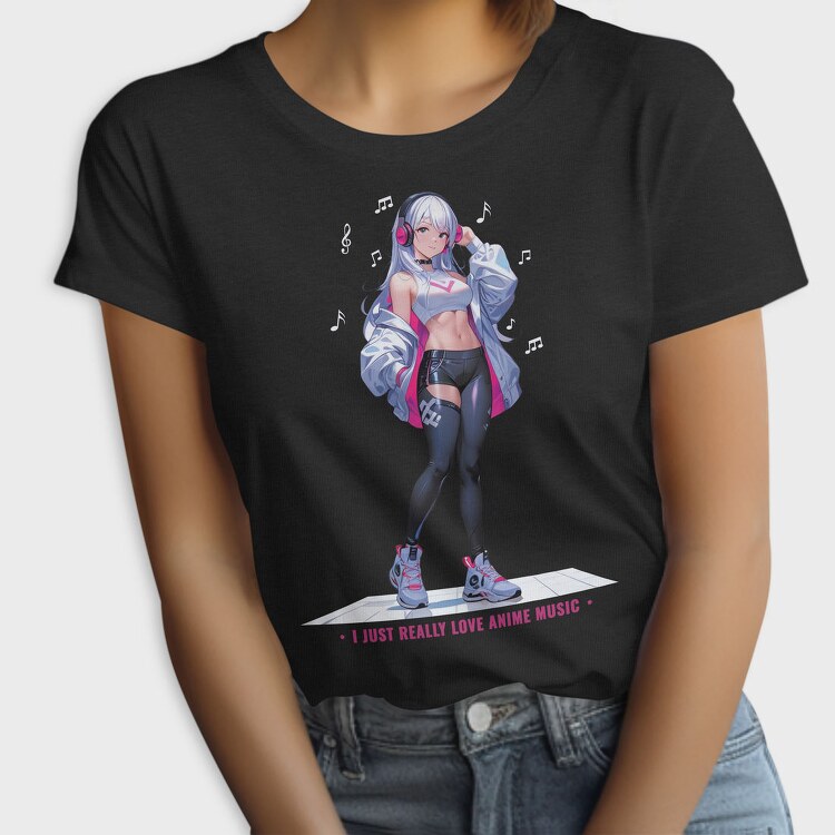 Anime Music Lover Girl, Tricou Femei