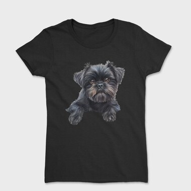 Affenpinscher Peeking Face, Tricou Femei