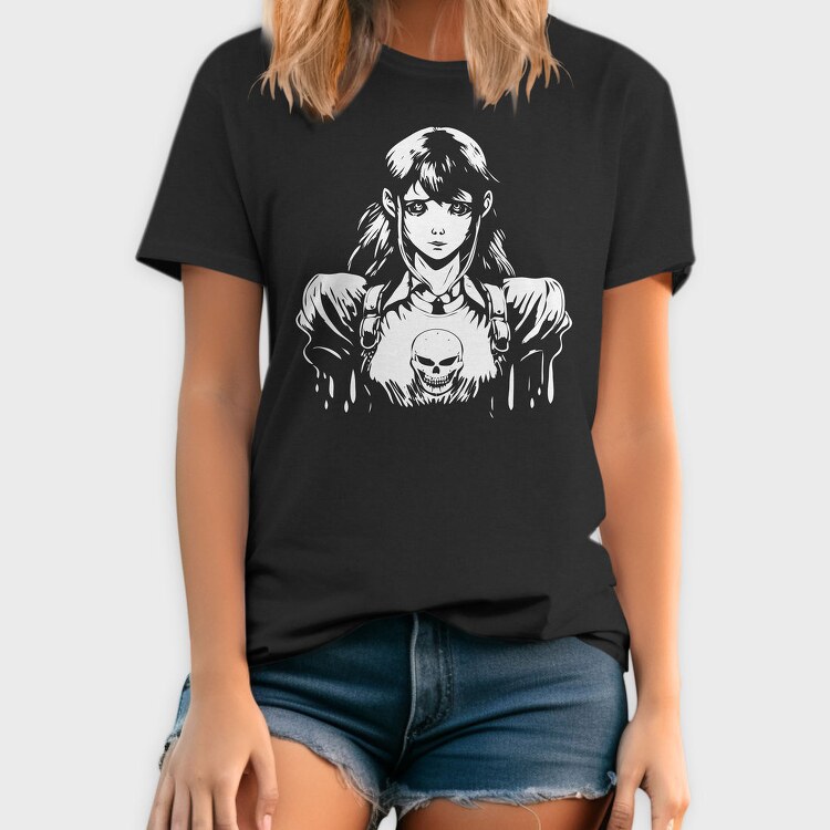 Anime Nightmare Girl, Tricou Barbati (Unisex)