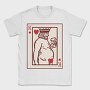 Chubby King Of Hearts Card, Tricou Barbati (Unisex)