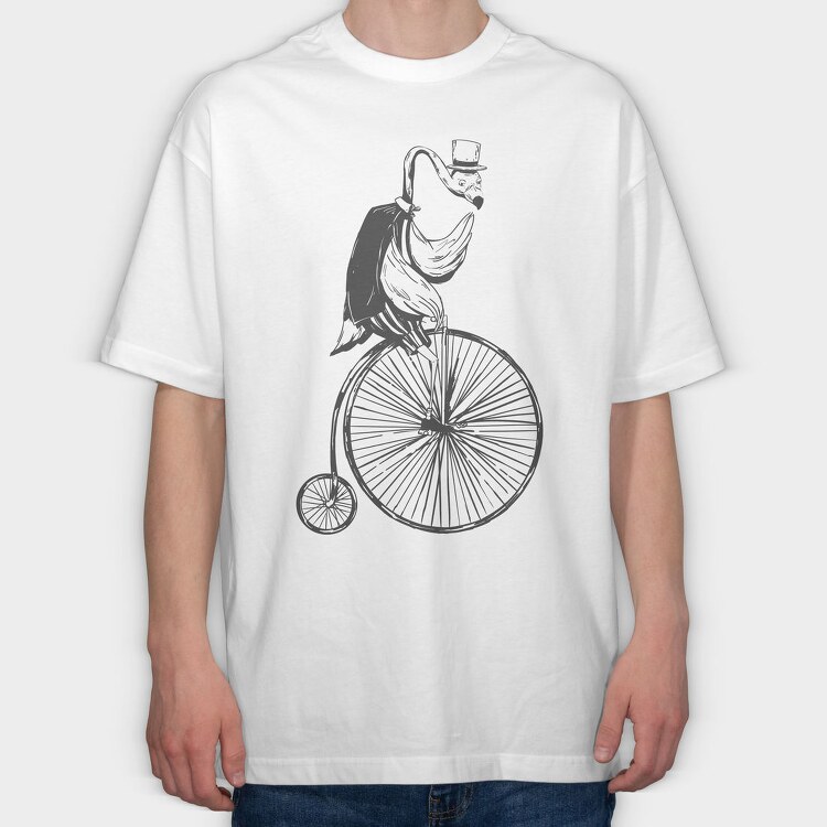 Highwheel Flamingo, Tricou Oversize Barbati (Unisex)