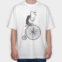 Highwheel Flamingo, Tricou Oversize Barbati (Unisex)