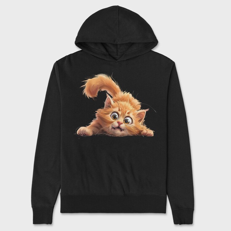 Angry Cat Sublime, Hanorac Oversize Barbati (Unisex)