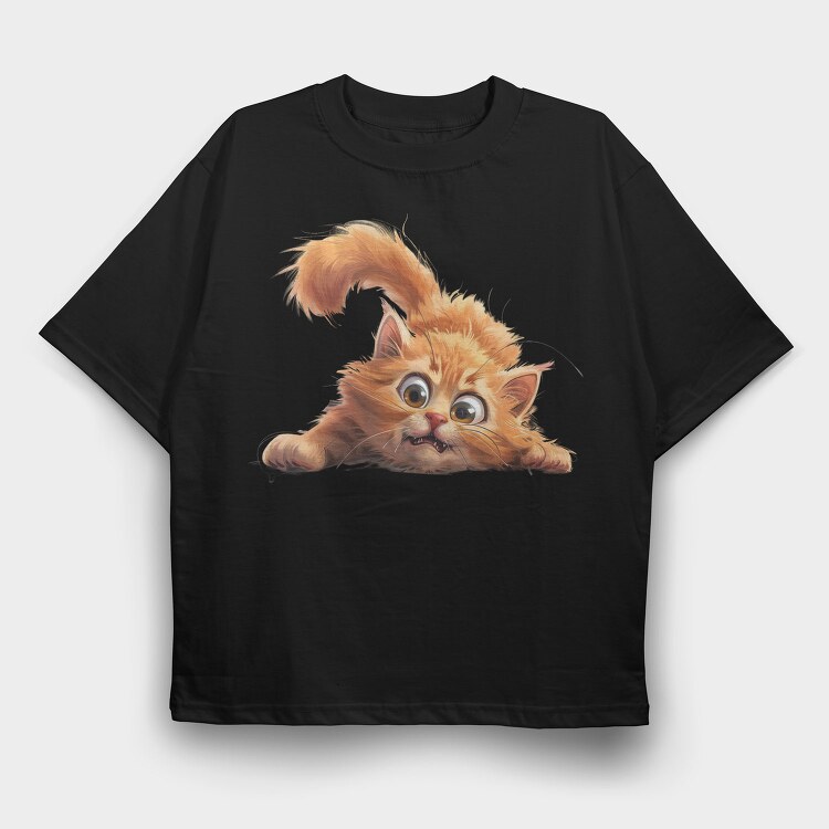 Angry Cat Sublime, Tricou Oversize Barbati (Unisex)