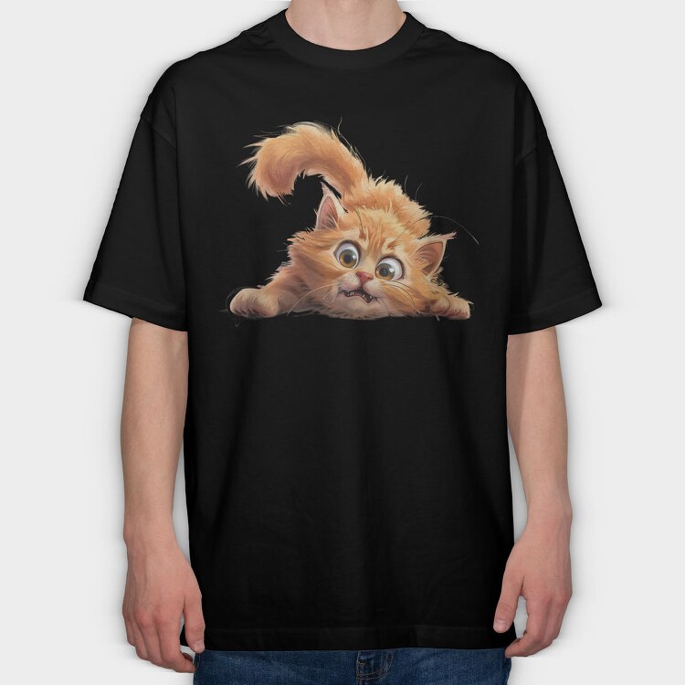 Angry Cat Sublime, Tricou Oversize Barbati (Unisex)