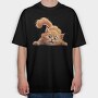 Angry Cat Sublime, Tricou Oversize Barbati (Unisex)