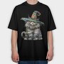 Angry Cat Hat 95807296, Tricou Oversize Barbati (Unisex)
