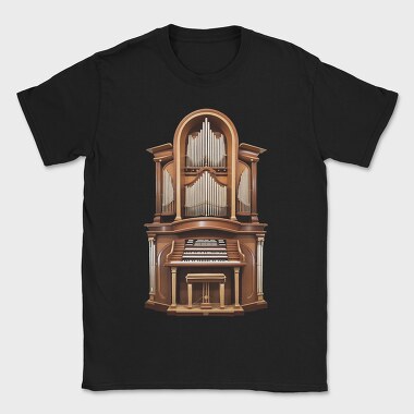 Church Organ Illustration, Tricou Barbati (Unisex)