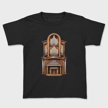 Church Organ Illustration, Tricou Copii