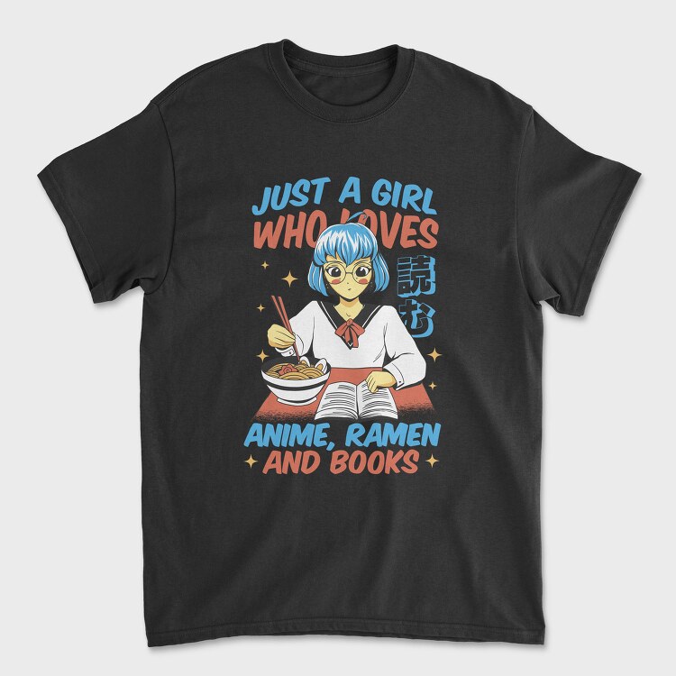 Anime Ramen And Book Lover, Tricou Barbati (Unisex)
