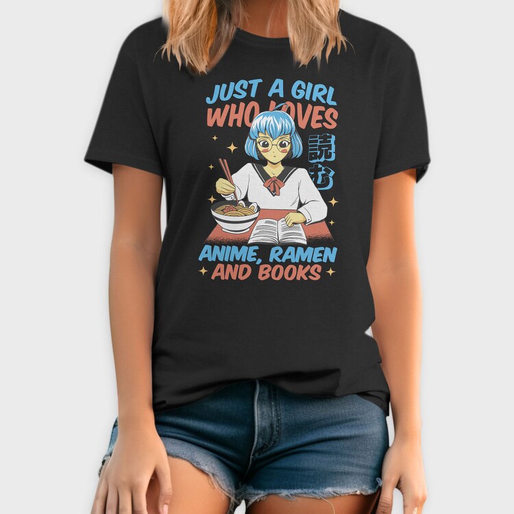 Anime Ramen And Book Lover, Tricou Barbati (Unisex)