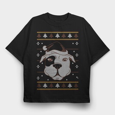 Ugly Sweater Dog, Tricou Oversize Barbati (Unisex)