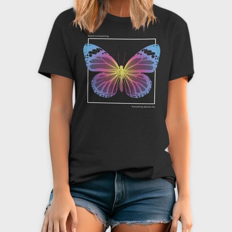 Gradient Butterfly Desire, Tricou Barbati (Unisex)