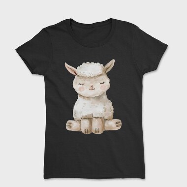 Alpaca Sleeping Cute, Tricou Femei