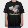 Delivery Gnome, Tricou Oversize Barbati (Unisex)