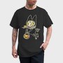 Demon Cat Illustration, Tricou Barbati (Unisex)