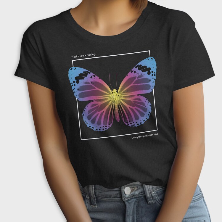 Gradient Butterfly Desire, Tricou Femei