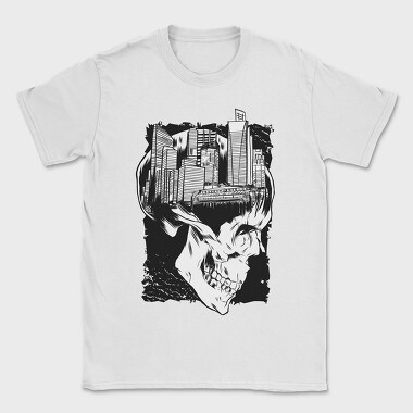 City Skull Art, Tricou Barbati (Unisex)