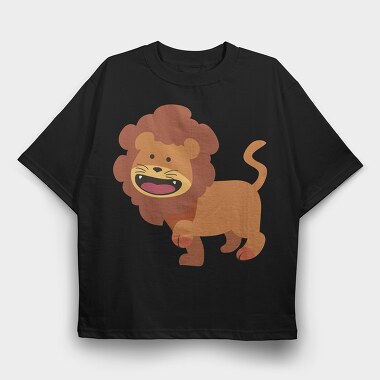 Roaring Lion King, Tricou Oversize Barbati (Unisex)