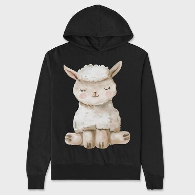 Alpaca Sleeping Cute, Hanorac Oversize Barbati (Unisex)