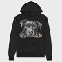 American Staffordshire Terrier Peeking Face, Hanorac Oversize Barbati (Unisex)
