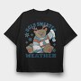 Ugly Sweater Weather Christmas Bear Mug, Tricou Oversize Barbati (Unisex)