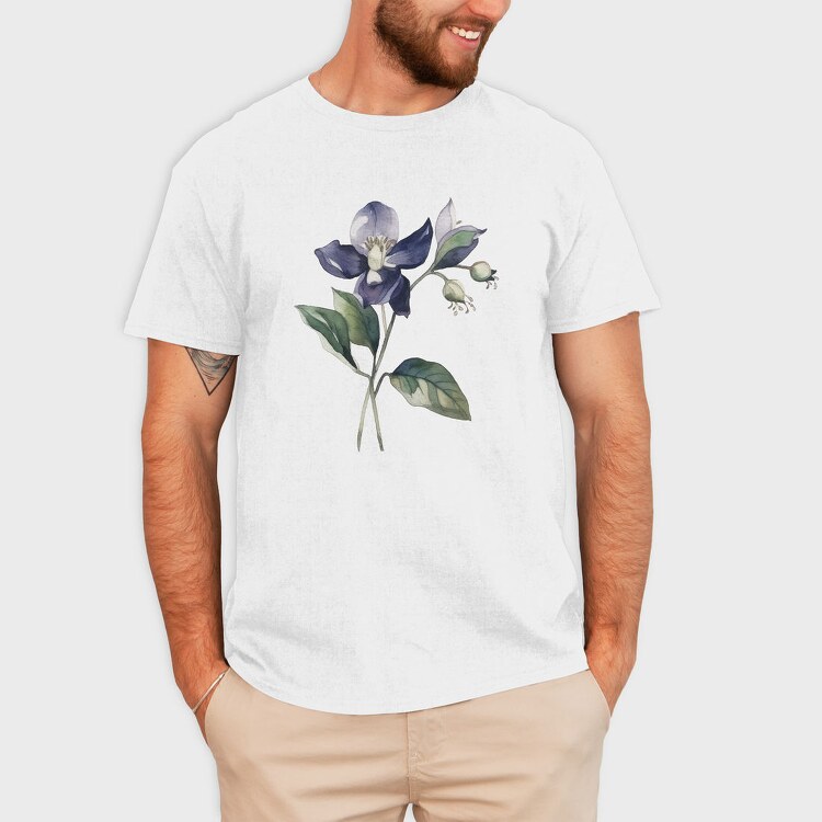 Nightshade Flower, Tricou Barbati (Unisex)