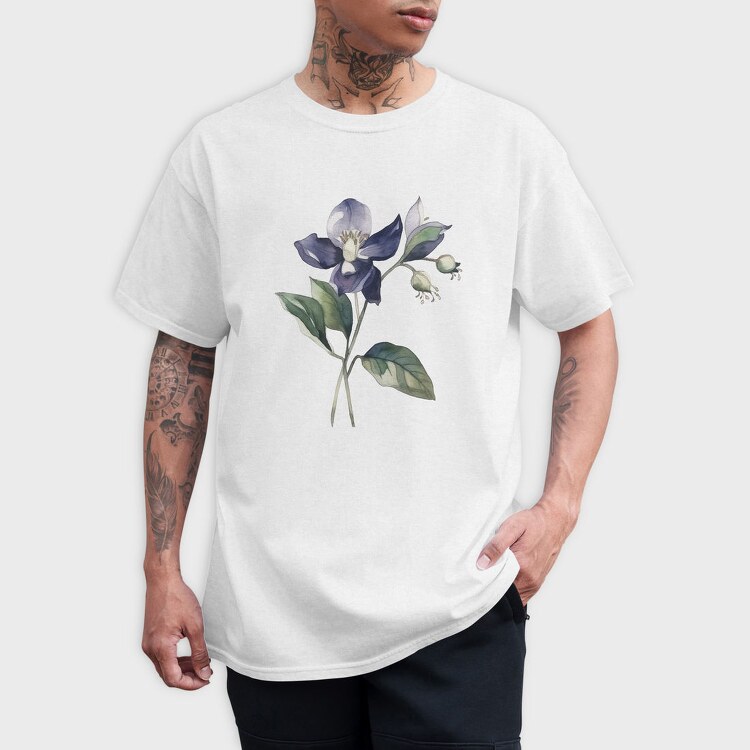 Nightshade Flower, Tricou Barbati (Unisex)