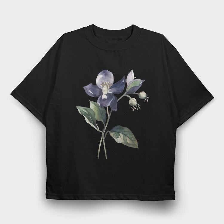 Nightshade Flower, Tricou Oversize Barbati (Unisex)