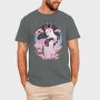 Demon Japanese Fantasy Girl Sorceress Horn Sakura, Tricou Barbati (Unisex)