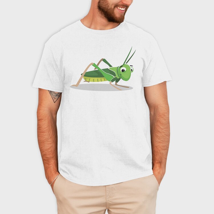 Grasshopper Grin, Tricou Barbati (Unisex)