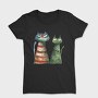 Angry Cats Sublimation Clipart, Tricou Femei