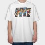 Hero Collage, Tricou Oversize Barbati (Unisex)