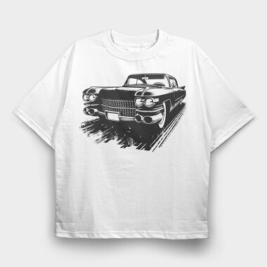 Classic Cadillac Sketch I M Classic, Tricou Oversize Barbati (Unisex)
