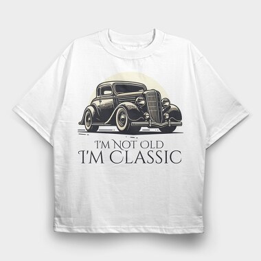 Classic Car Vintage I M Classic, Tricou Oversize Barbati (Unisex)